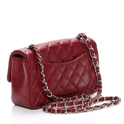 chanel mini flap red caviar|Chanel Rectangular Flap Diamond Quilted Mini Red.